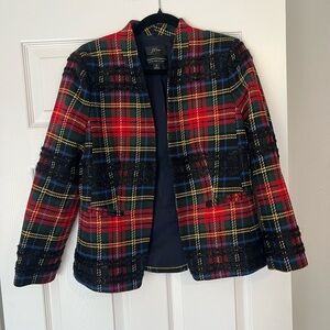 J. Crew Multicolor Plaid Blazer